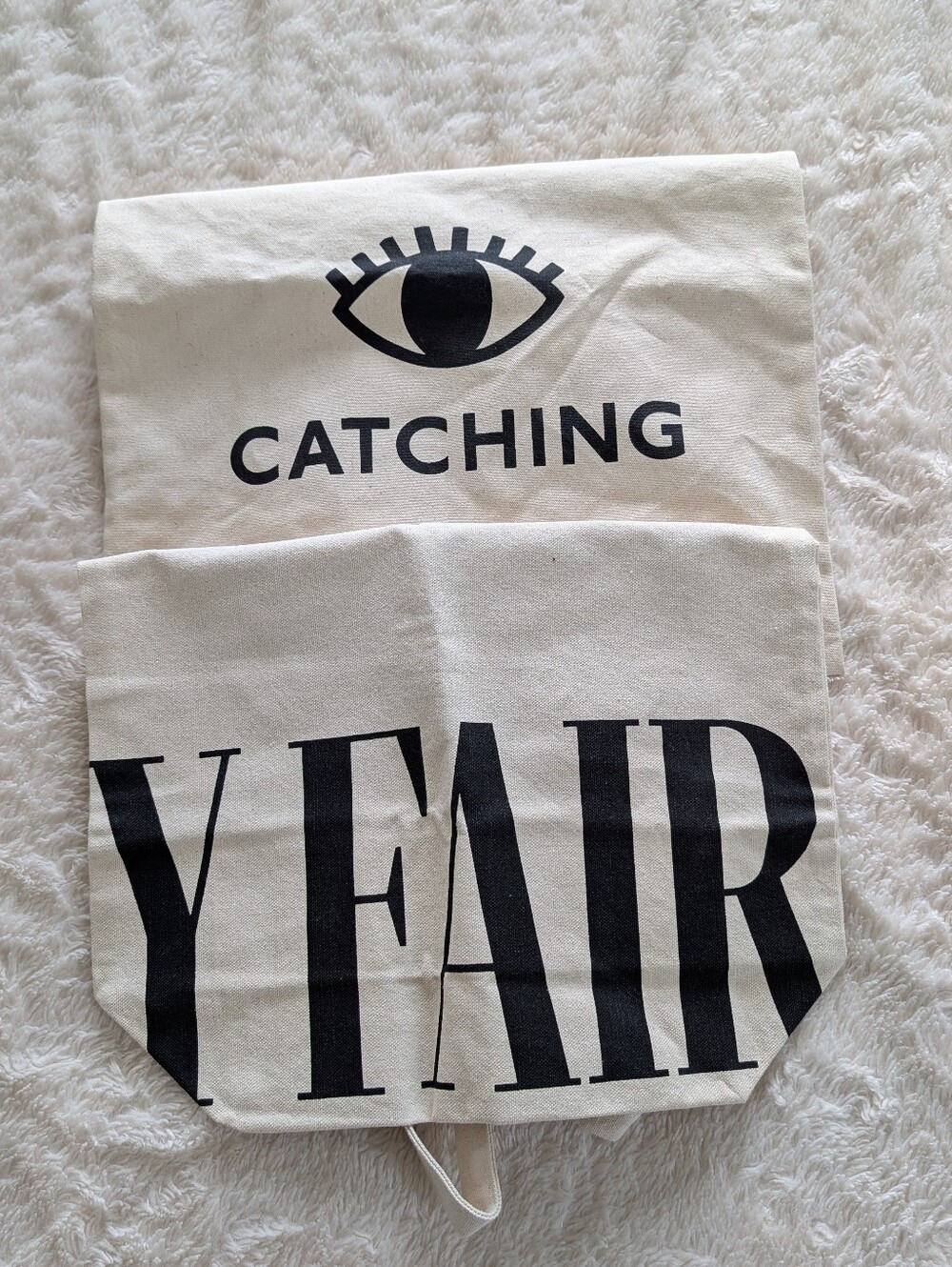 Vanity Fair Natural and Black Graphic Tote